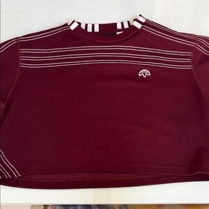 Adidas Alexander Wang cropped Jersey shirt